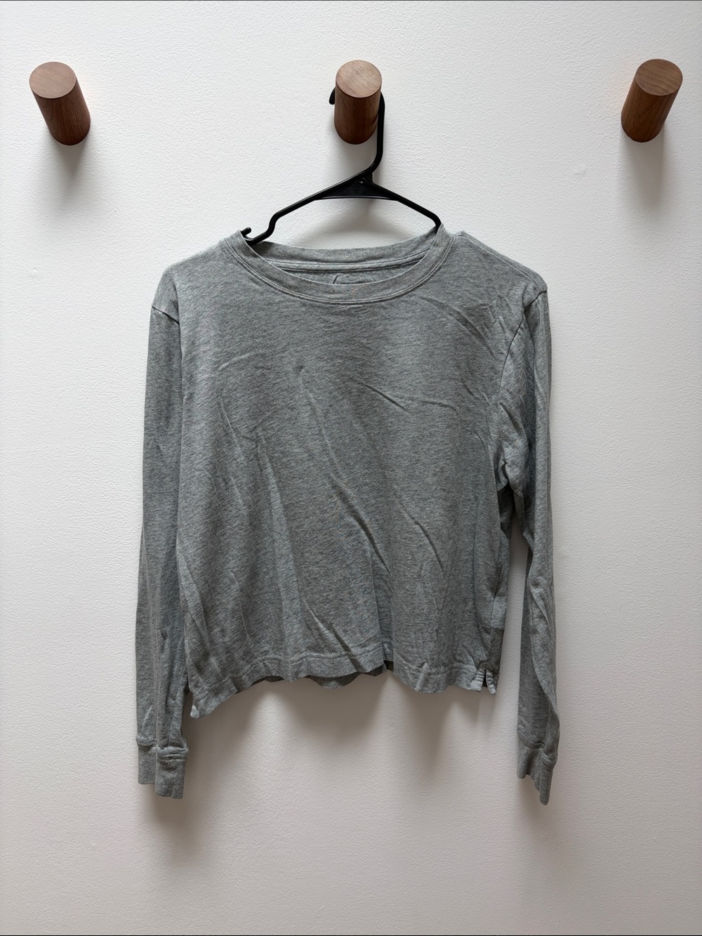J. Crew Heather Gray Long-Sleeve Top